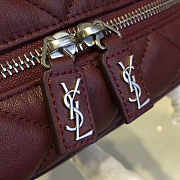 YSL TOY MONOGRAM IN BURGUNDY 17cm x 4cm x 12cm - 5