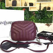 YSL TOY MONOGRAM IN BURGUNDY 19cm x 9cm x 13cm - 1
