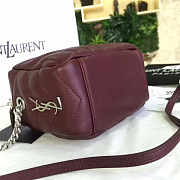 YSL TOY MONOGRAM IN BURGUNDY 19cm x 9cm x 13cm - 3