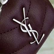 YSL TOY MONOGRAM IN BURGUNDY 19cm x 9cm x 13cm - 6
