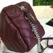 YSL TOY MONOGRAM IN BURGUNDY 19cm x 9cm x 13cm - 5