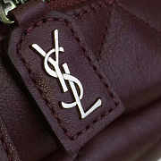 YSL TOY MONOGRAM IN BURGUNDY 21cm x 15cm x 12cm - 2