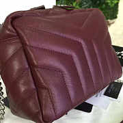YSL TOY MONOGRAM IN BURGUNDY 21cm x 15cm x 12cm - 4