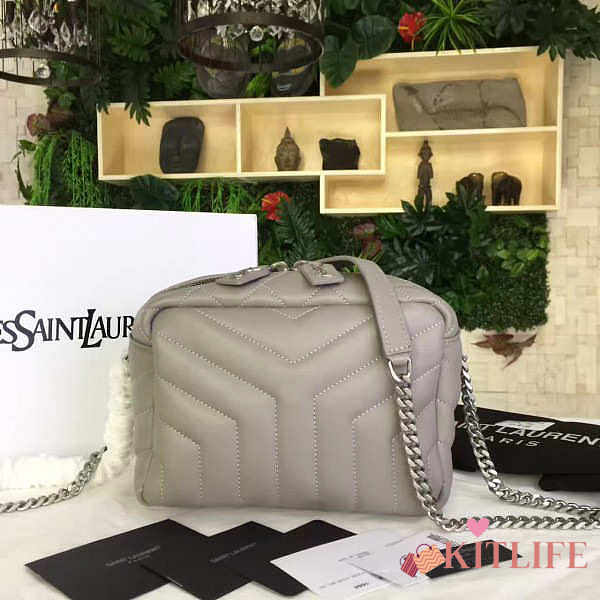 YSL TOY MONOGRAM IN Grey 21cm x 15cm x 12cm - 1