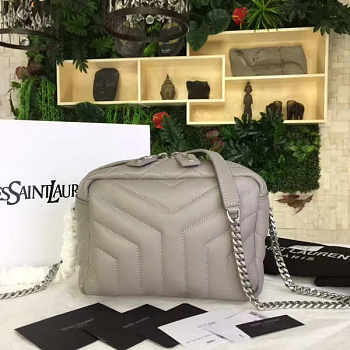 YSL TOY MONOGRAM IN Grey 21cm x 15cm x 12cm