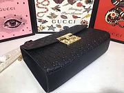 Gucci Padlock Gucci Signature Black Shoulder Bag 30*17*8cm - 6