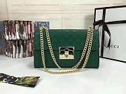 Gucci Padlock Gucci Signature Shoulder Bag in green 30*17*8cm - 1