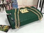 Gucci Padlock Gucci Signature Shoulder Bag in green 30*17*8cm - 3