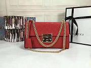 Gucci Padlock Gucci Signature Shoulder Bag in red 30*17*8cm - 1