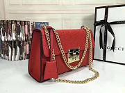 Gucci Padlock Gucci Signature Shoulder Bag in red 30*17*8cm - 6