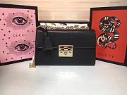 Gucci Padlock Gucci Signature Shoulder Bag black colour 30*17*8cm - 1