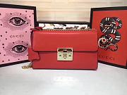 Gucci Padlock Gucci Signature Shoulder Bag Red Colour 30*17*8cm - 1