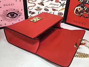 Gucci Padlock Gucci Signature Shoulder Bag Red Colour 30*17*8cm - 5