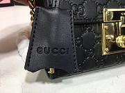 Gucci Padlock Gucci Signature Black Shoulder Bag 20cm - 3