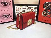 Gucci Padlock Gucci Signature Red Shoulder Bag 20cm - 4