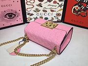 Gucci Padlock Gucci Signature Pink Shoulder Bag 20cm - 2