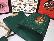 Gucci Padlock Gucci Signature Green Shoulder Bag 20cm - 4