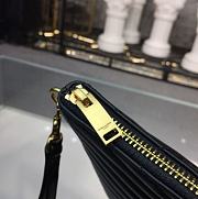 Saint Laurent YSL Chevron Clutch Bag 36cm Gold Hardware Calfskin Leather - 2