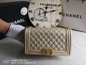 Forubags Chanel Leboy Cavair leather Bag 25cm