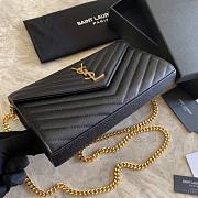 YSL Woc Chain Caviar Leather Bag -22.5*14*4CM - 6