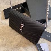 YSL Woc Chain Caviar Leather Bag Silver Hardware -22.5*14*4CM - 2