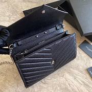 YSL Woc Chain Caviar Leather Bag Silver Hardware -22.5*14*4CM - 3