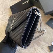 YSL Woc Chain Caviar Leather Bag Silver Hardware -22.5*14*4CM - 5
