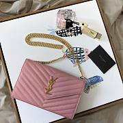 YSL Woc Chain Caviar Leather Bag Gold Hardware -22.5*14*4CM - 3