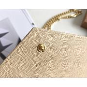 YSL Woc Chain Beige Caviar Leather Bag Gold Hardware -22.5*14*4CM - 5