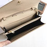 YSL Woc Chain Beige Caviar Leather Bag Gold Hardware -22.5*14*4CM - 4