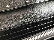 YSL Woc Chain White&Black Caviar Leather Bag Silver Hardware -22.5*14*4CM - 3