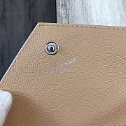 YSL Woc Chain Beige Caviar Leather Bag Silver Hardware -22.5*14*4CM - 3
