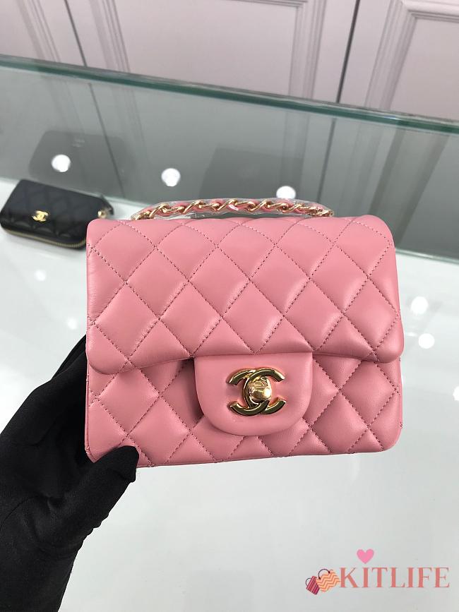 Forubags Chanel Mini Flap Bag Lambskin Leather With Bright Gold Hardware - 1