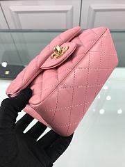 Forubags Chanel Mini Flap Bag Lambskin Leather With Bright Gold Hardware - 6
