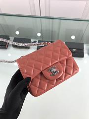  Forubags Chanel Mini Flap Bag Lambskin Leather With Silver Hardware 17CM - 1