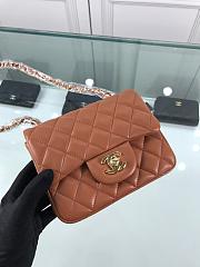 Forubags1 Chanel Mini Flap Bag Lambskin Leather With Gold Hardware 17CM - 1