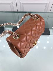 Forubags1 Chanel Mini Flap Bag Lambskin Leather With Gold Hardware 17CM - 5
