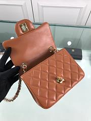 Forubags1 Chanel Mini Flap Bag Lambskin Leather With Gold Hardware 17CM - 4