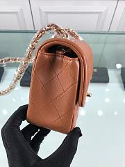 Forubags1 Chanel Mini Flap Bag Lambskin Leather With Gold Hardware 17CM - 2