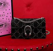 Forubags Gucci Dionysus GG velvet Shoulder Bag 499623 Black 25x14x7cm - 1