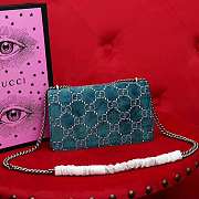 Forubags Gucci Dionysus GG velvet Shoulder Bag 499623 Blue 25x14x7cm - 5