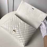 Forubags Chanel Palm Print Calfskin Clutch White - 2