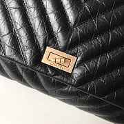 Forubags Chanel Palm Print Black Calfskin Clutch - 2