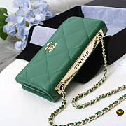 CHANEL CC GREEN WOC A80982 - 2