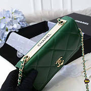 CHANEL CC GREEN WOC A80982 - 3