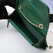 CHANEL CC GREEN WOC A80982 - 4