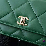 CHANEL CC GREEN WOC A80982 - 6