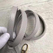 Lady Dior Mini 17cm Lambskin leather in gray with gold hardware - 6