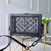  Louis Vuitton Soft Trunk Strap Black Mesh And Leather - 1