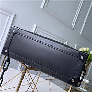  Louis Vuitton Soft Trunk Strap Black Mesh And Leather - 6